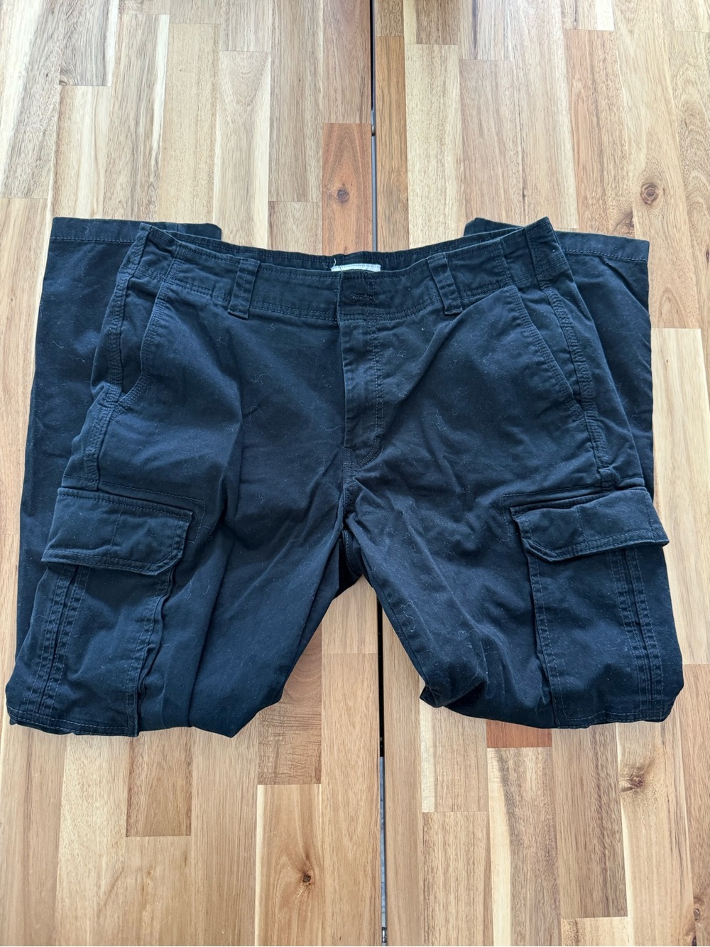 Goodfellow & Co Black Cargo Pants with Side Flap Pockets